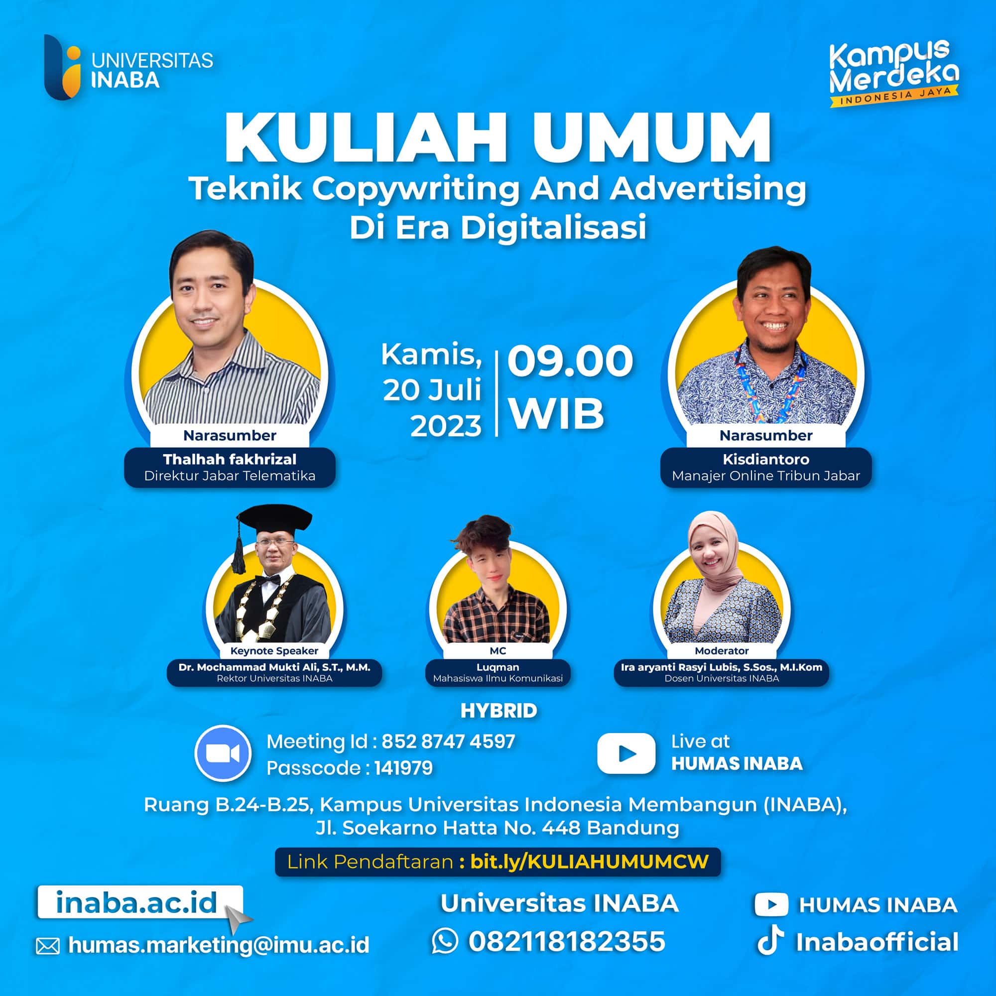 Kuliah Umum Teknik Copywriting And Advertising Di Era Digitalisasi